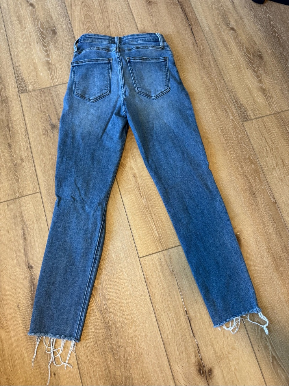 Kut from the Kloth Rachael Fab Ab Distressed High Waist Mom Jeans size 00 - Picture 7 of 8